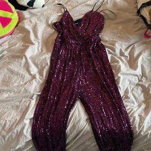 Purple Sparkle Jumpsuit
